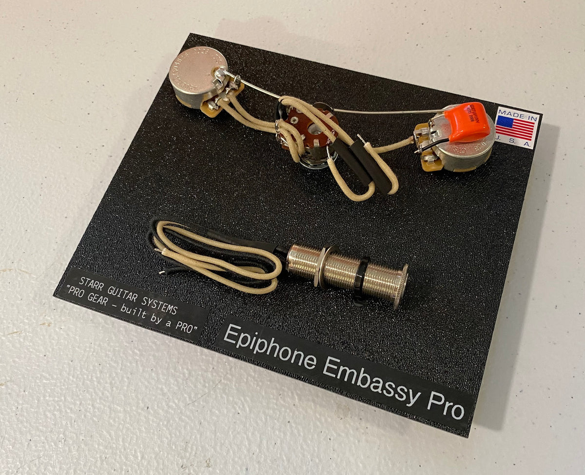 Wiring Harness for Epiphone Embassy Pro Bass: Standard – Starr