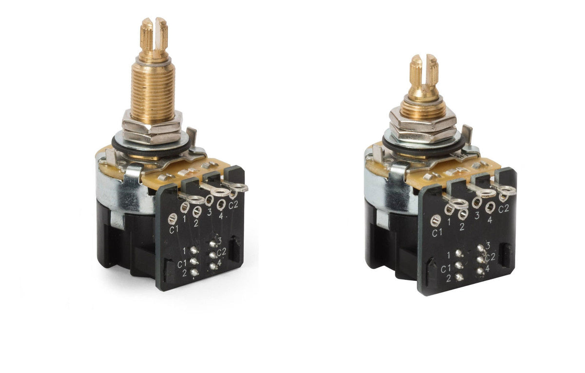 (2) CTS 500K DPDT PushPull Potentiometers (long or short shaft