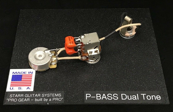 Wiring Harness for Fender P-Bass: Dual Tone