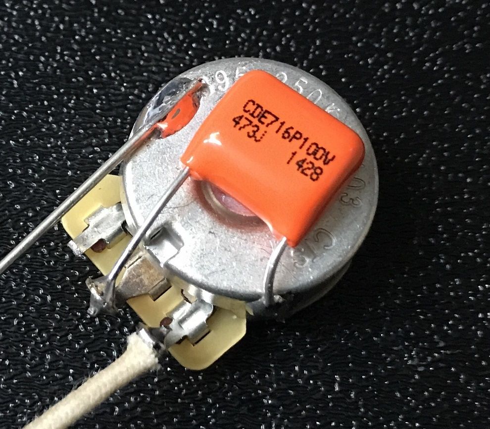 Sprague 715P Orange Drop Capacitor for Guitar Tone Control, .1200 µF 600v Sprague 715P Orange Drop Capacitor for Guitar Tone Control, .1200 µF 600v