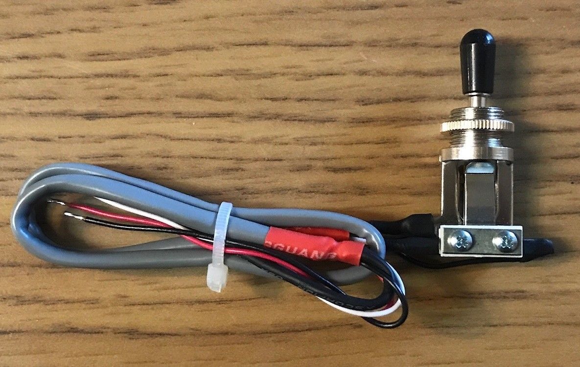 Switchcraft Gibson 3 way guitar switch with 4 conductor wire READY TO Starr Guitar Systems