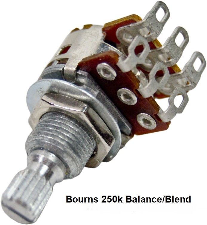 Bourns Blend/Balance Linear Taper Pot, with Center Detent Starr