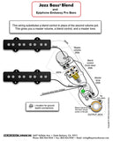 Wiring Harness for Fender J-Bass: Bal/Blend Control PRO