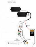 Wiring Harness for Fender P-Bass: Active Pickups (EMG)