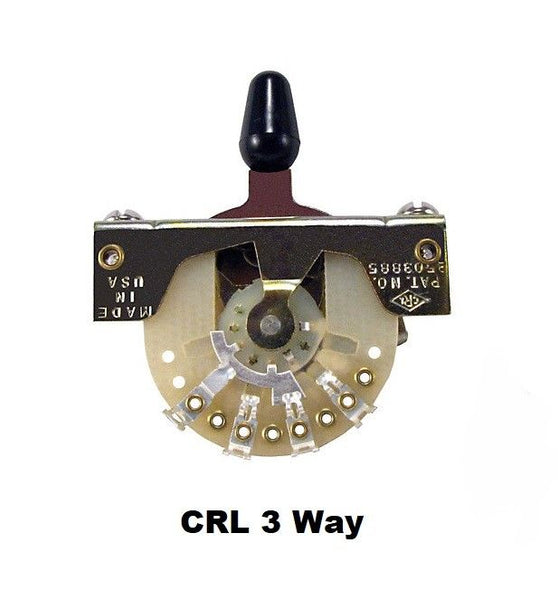 thumbnail image 2 of KAISH Die-Cast 3-Way Guitar Pickup Selector Switch – Strat/Tele With Gold Tip 2 of 4