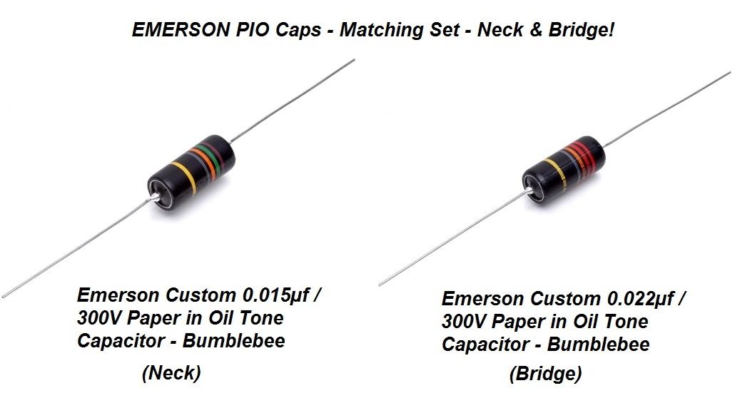 Emerson Paper In Oil Tone Capacitors (2) Neck & Bridge – Starr Guitar ...