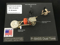 Wiring Harness for Fender P-Bass: Dual Tone