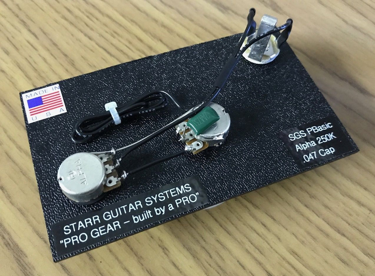 Basic System Fender Wiring Harness for Fender P-Bass: Basic Model – Starr Guitar Systems