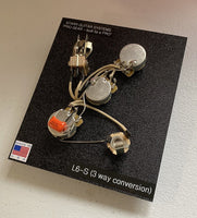 Wiring Harness for Gibson L6-S: 3 way Les Paul Switch mod