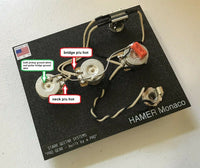 Wiring Harness for Hamer Monaco Korina