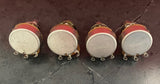 WD 500K Long Shaft LEFT HANDED Reverse Audio Potentiometers (set of 4)