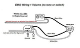 Pre wired Switchcraft 152B Stereo Long Threaded Jack with Battery Clip for EMG