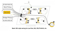 Wiring Harness for Gibson Les Paul - 50's Style with Push/Pull Pots