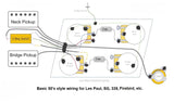 Wiring Harness for Gibson Les Paul - 50's Style with Push/Pull Pots